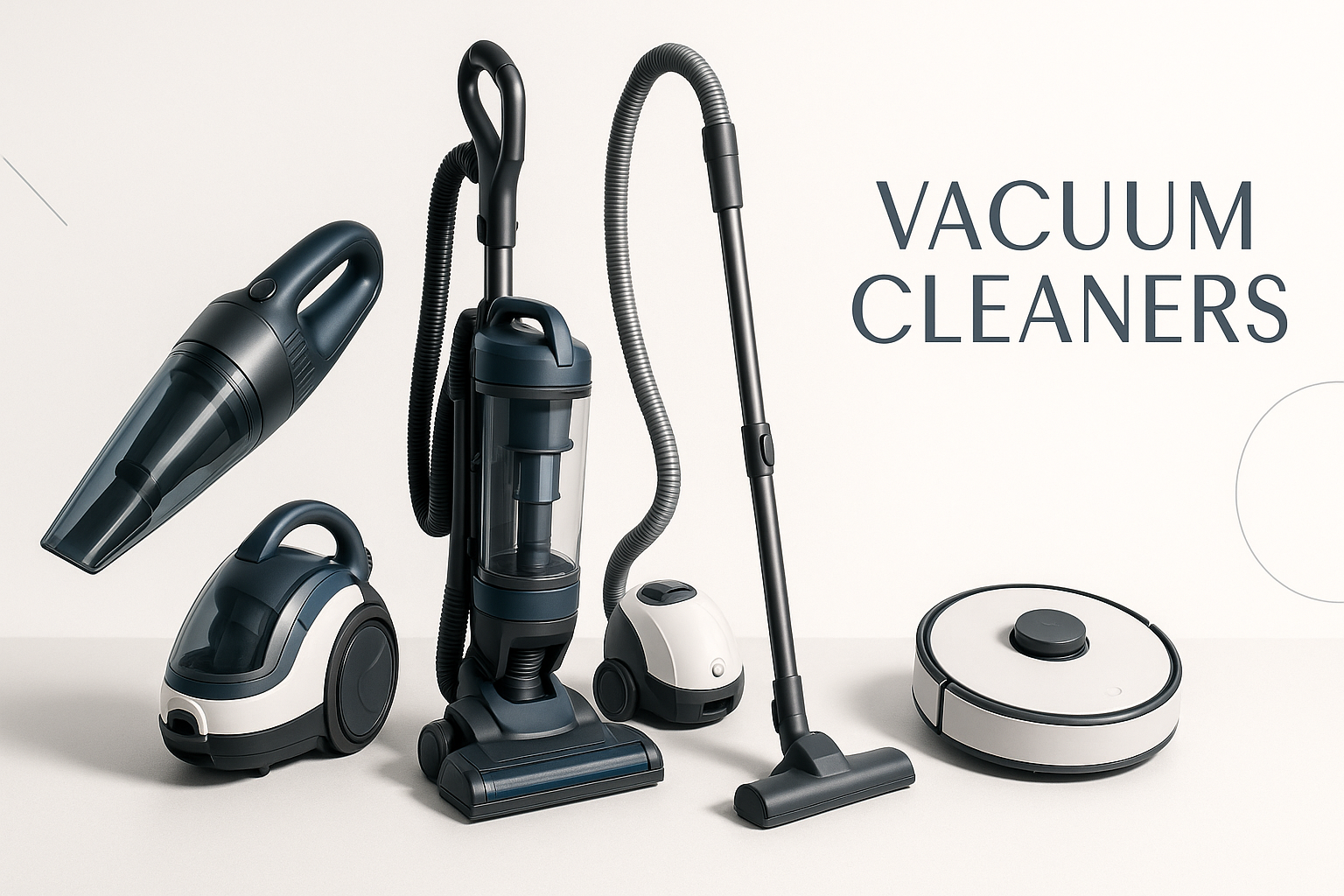 aesthatic banner vacuums of different uses 